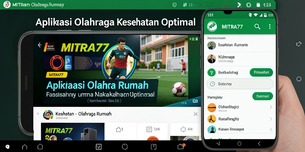 Antarmuka aplikasi MITRA77 yang user-friendly dan menarik.