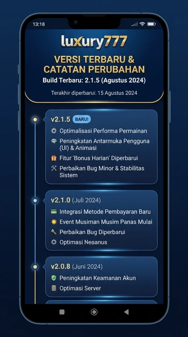 Riwayat Versi luxury777 untuk Pengguna Android